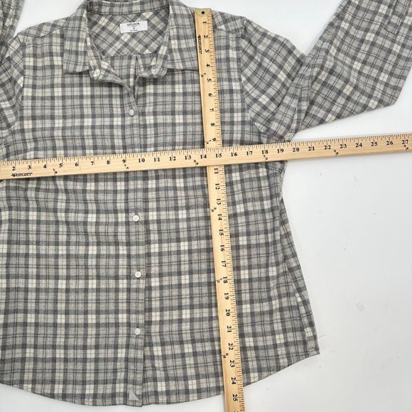 UNTUCKit‎ Tanner Women’s Plaid Flannel Button up Size 10 - Picture 10 of 13